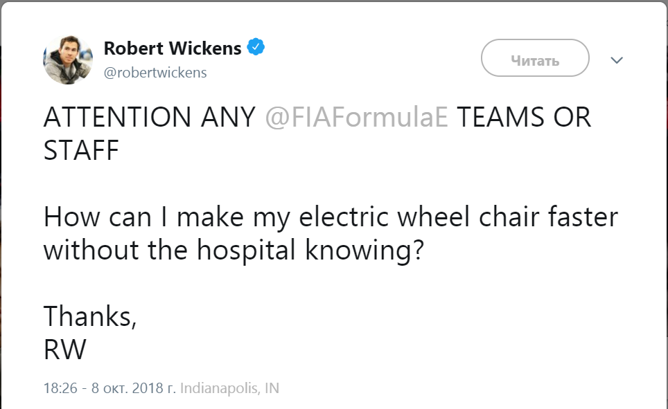 A racer is still a racer even in a wheelchair - Indycar, Pilot, Racers, Race, Sport, Auto, Автоспорт, Twitter