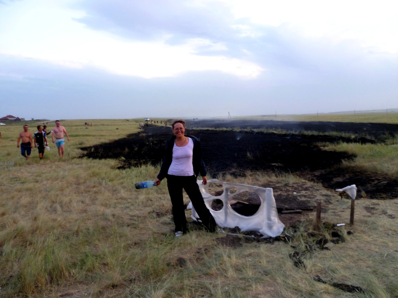 Things of life # 31: How we extinguished the fire in the steppe. - My, Everyday affairs, Fire, Arkaim, Real life story, Longpost