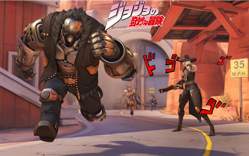 Is this another jojo reference? - My, Overwatch, , Blizzard, Jojos bizarre adventure, JoJo Reference