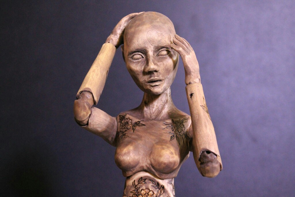 Wooden doll. - My, Needlework without process, Doll, Jointed doll, Longpost