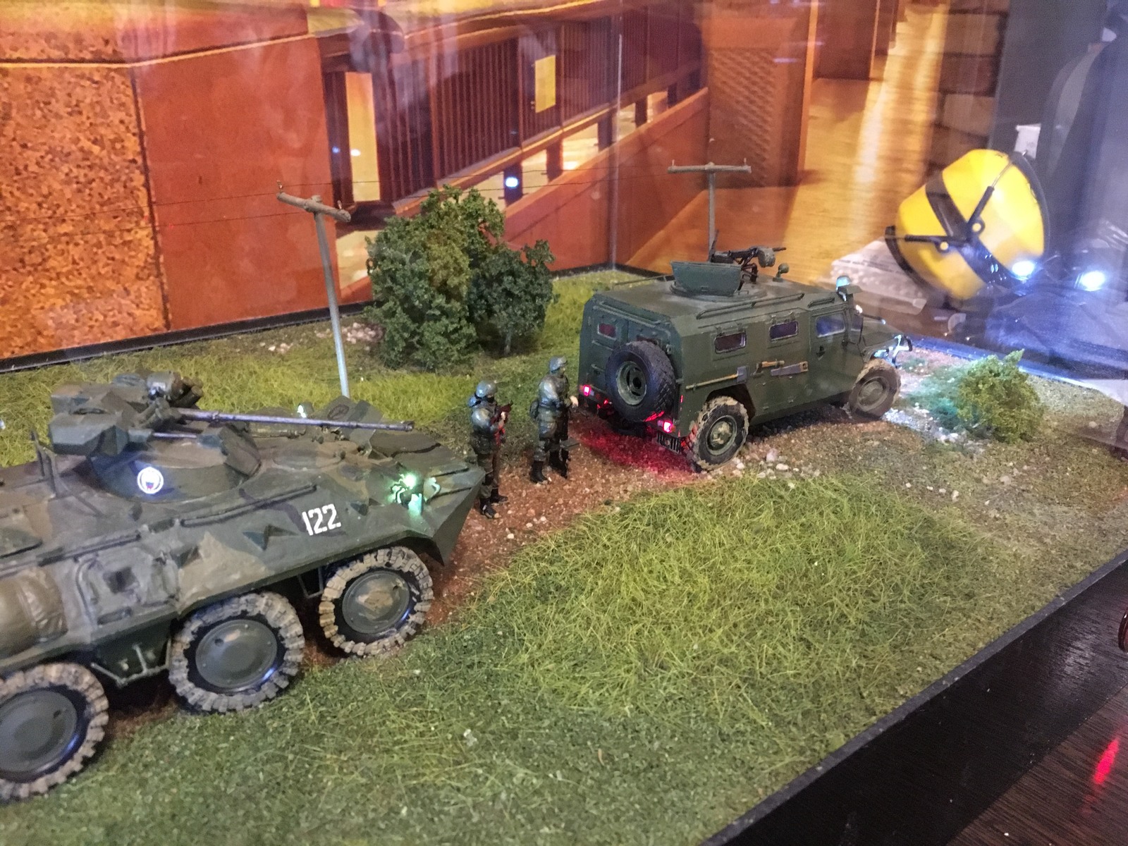 Quiet country road - My, Diorama, Modeling, Btr 82, Gaz-2330, Longpost