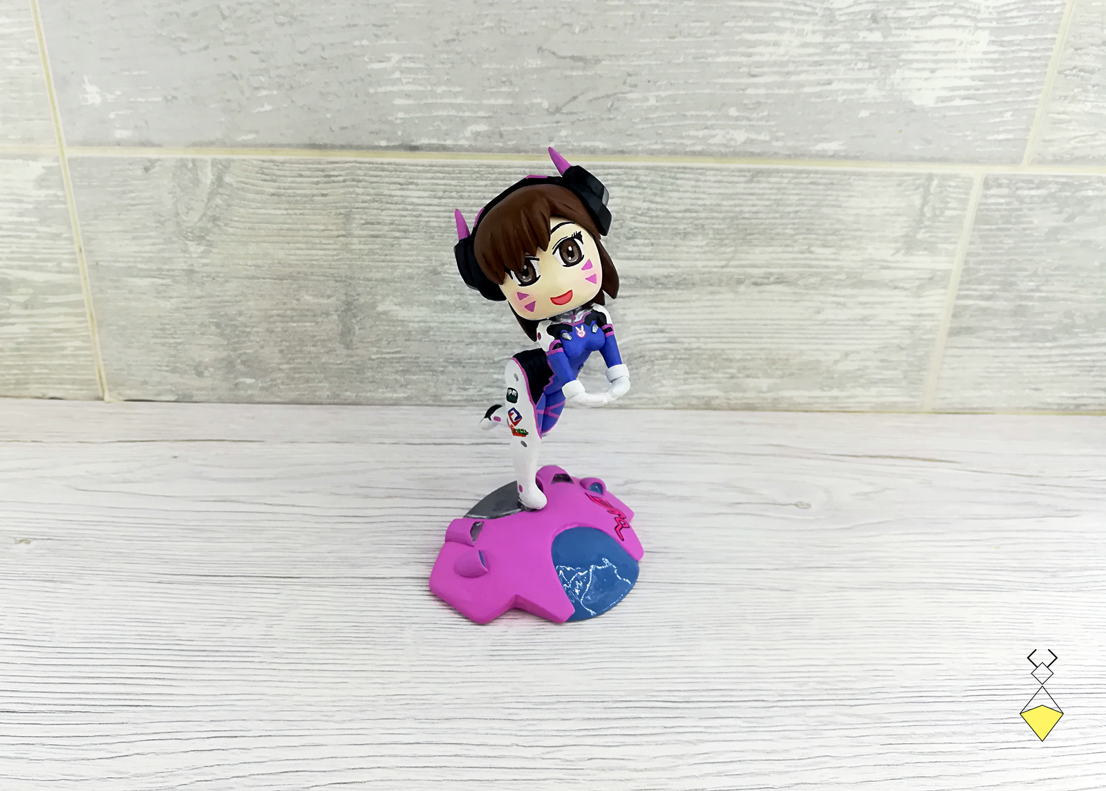 D.Va Overwatch chibi figurine (handmade) - My, Dva, Overwatch, Blizzard, Needlework without process, Blizzcon, Chibi, Figurine, Statuette, Longpost, Figurines