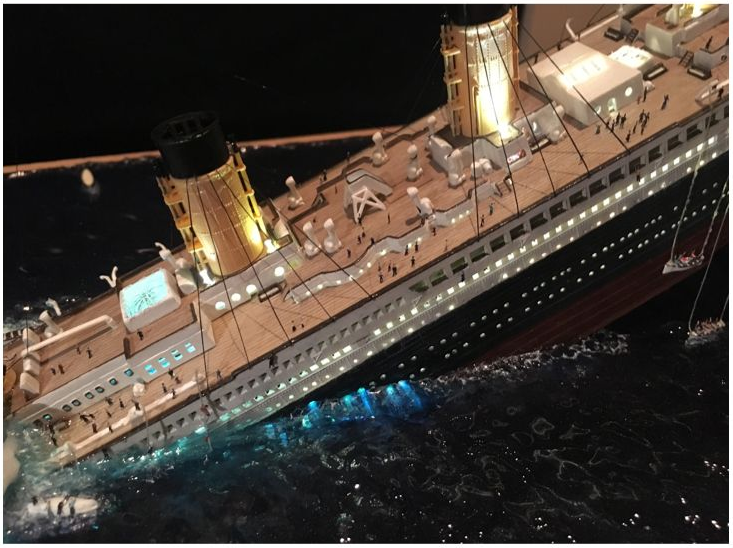 The wreck of the Titanic - Stand modeling, Crash, Titanic, The photo, Longpost