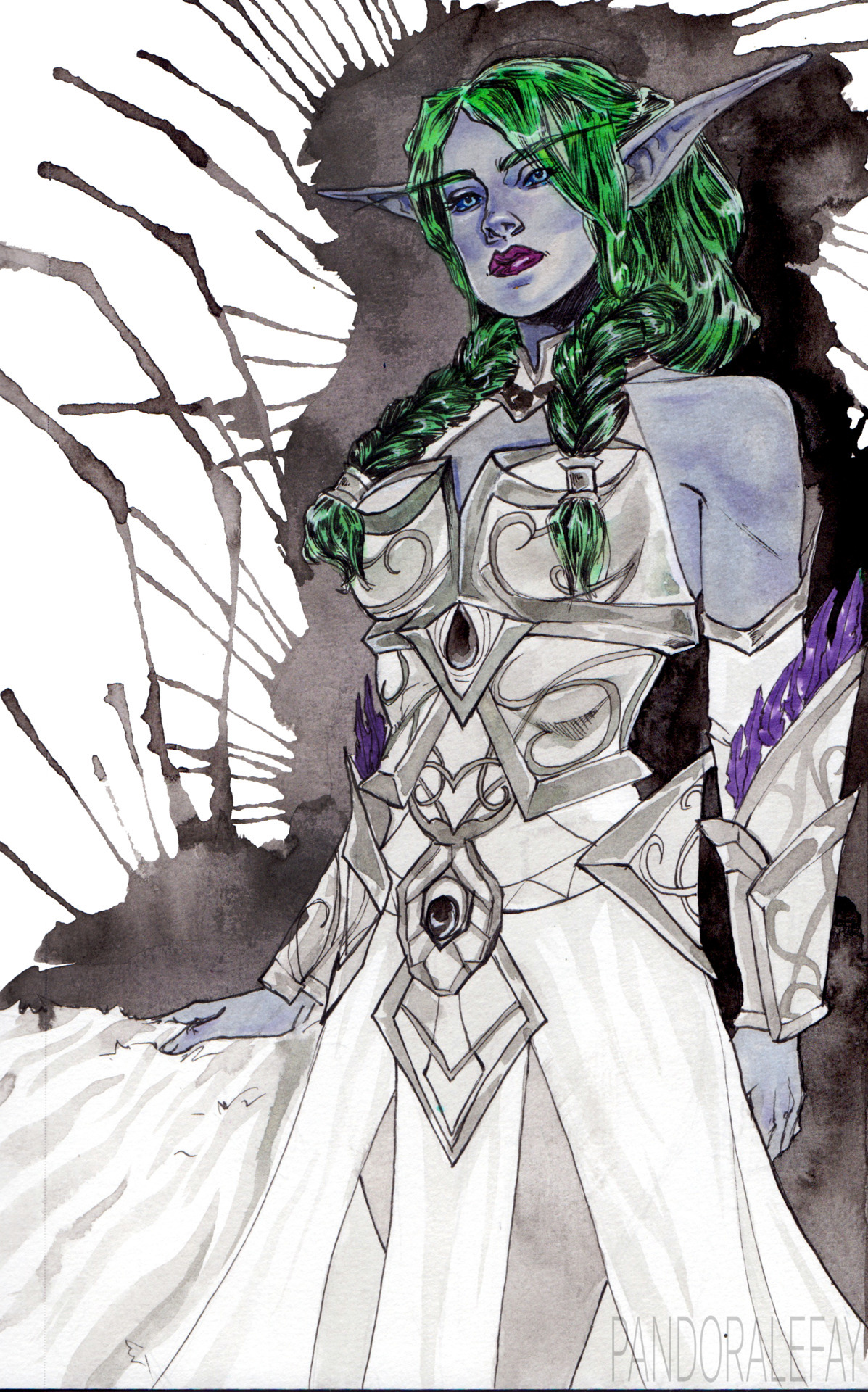 Tyrande Whisperwind by Pandora le Fay - World of warcraft, Tyrande Whisperwind, , Blizzard, Game art, Wow