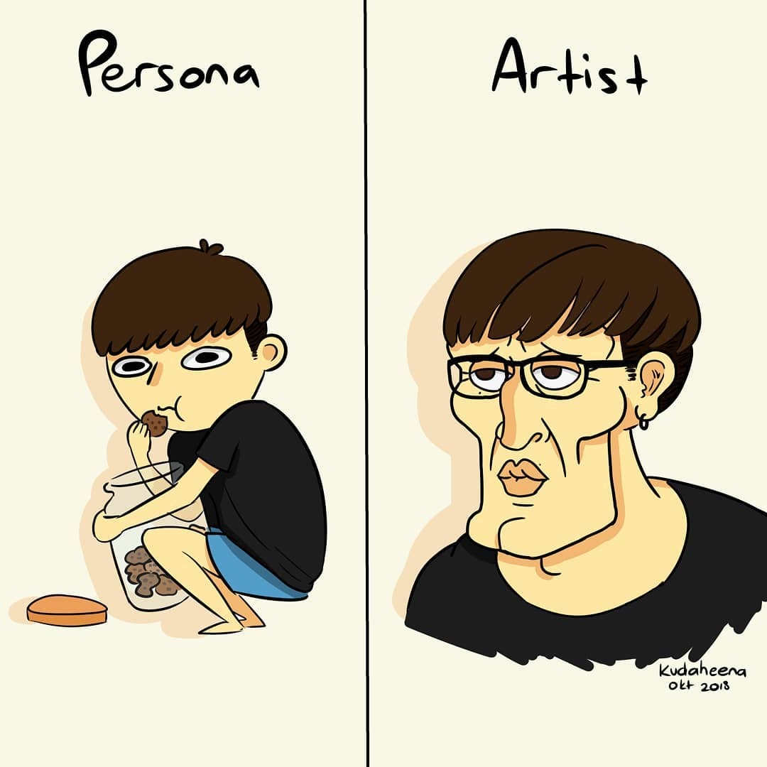 Flashmob Artist vs Persona - Longpost, Artist, Characters (edit), Flash mob, , Drawing, Portrait, Art, Painting