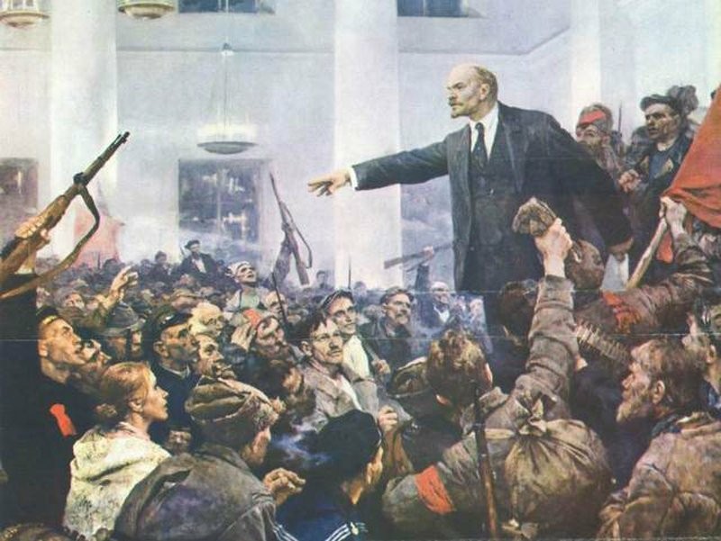 Happy holiday of the Great October Socialist Revolution, comrades! - Lenin, Congratulation, October Revolution