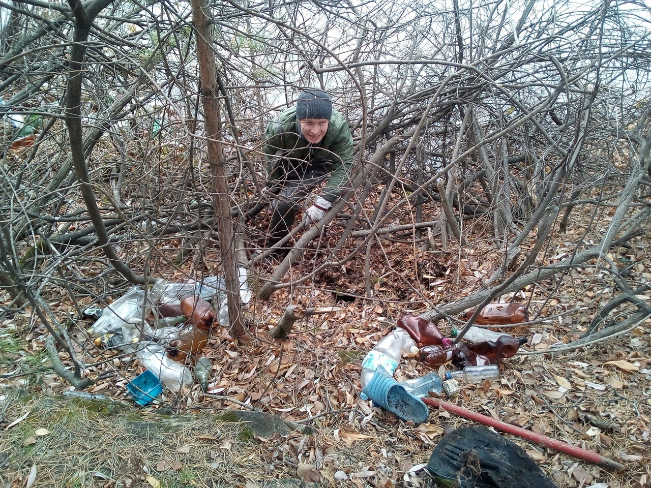 Chelyabinsk chistomen tidied up at the Soplivchik quarry - My, Chelyabinsk, Career, Garbage, Cleaning, Chistoman, Longpost