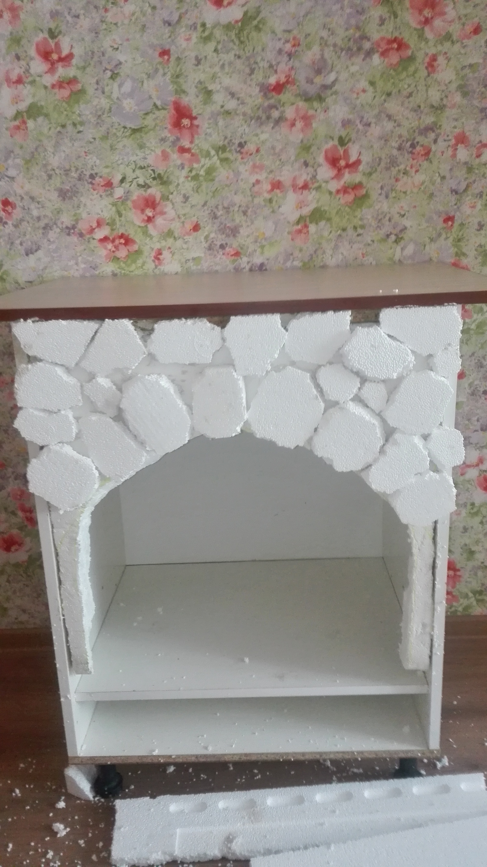 Do-it-yourself false fireplace at no cost - My, With your own hands, Freebie, Longpost