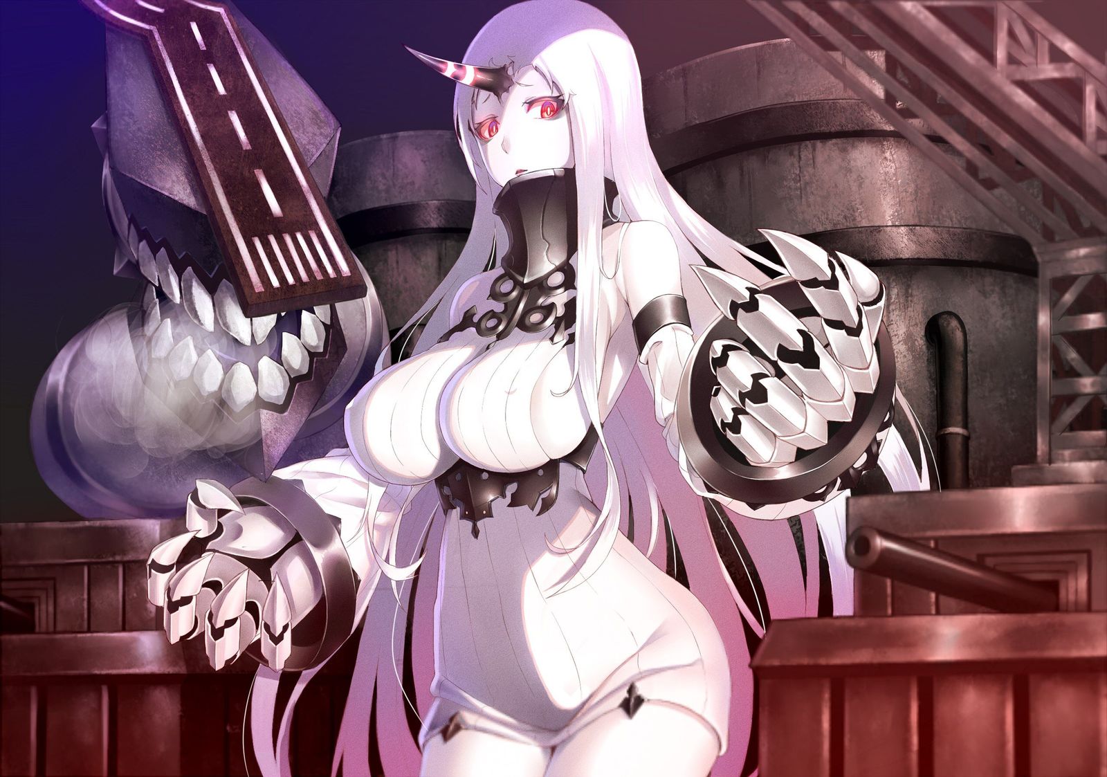 Seaport hime - Kantai collection, Seaport hime, Boobs, Anime art, Anime, Art, Abyssal