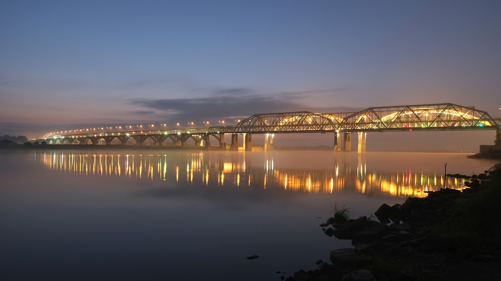 Good for fishing in the morning... - My, Fujifilm, Nizhny Novgorod, Bridge, The photo