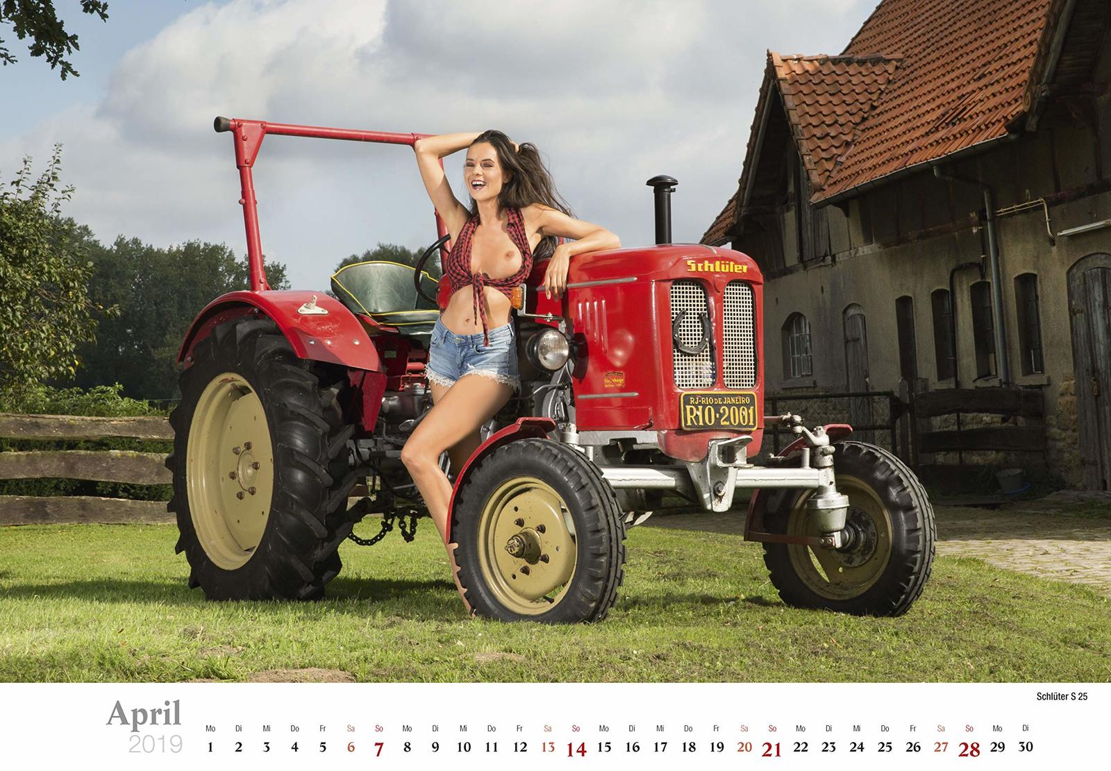 Tractor drivers - NSFW, Tractor, Girls, Erotic calendar, Longpost