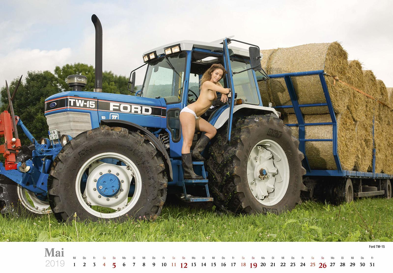 Tractor drivers - NSFW, Tractor, Girls, Erotic calendar, Longpost