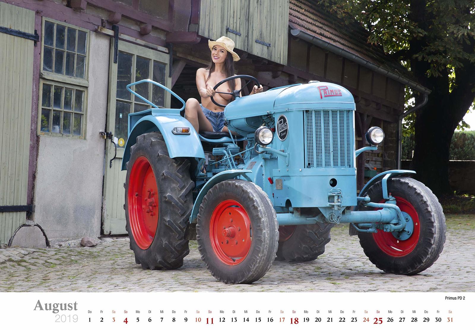 Tractor drivers - NSFW, Tractor, Girls, Erotic calendar, Longpost