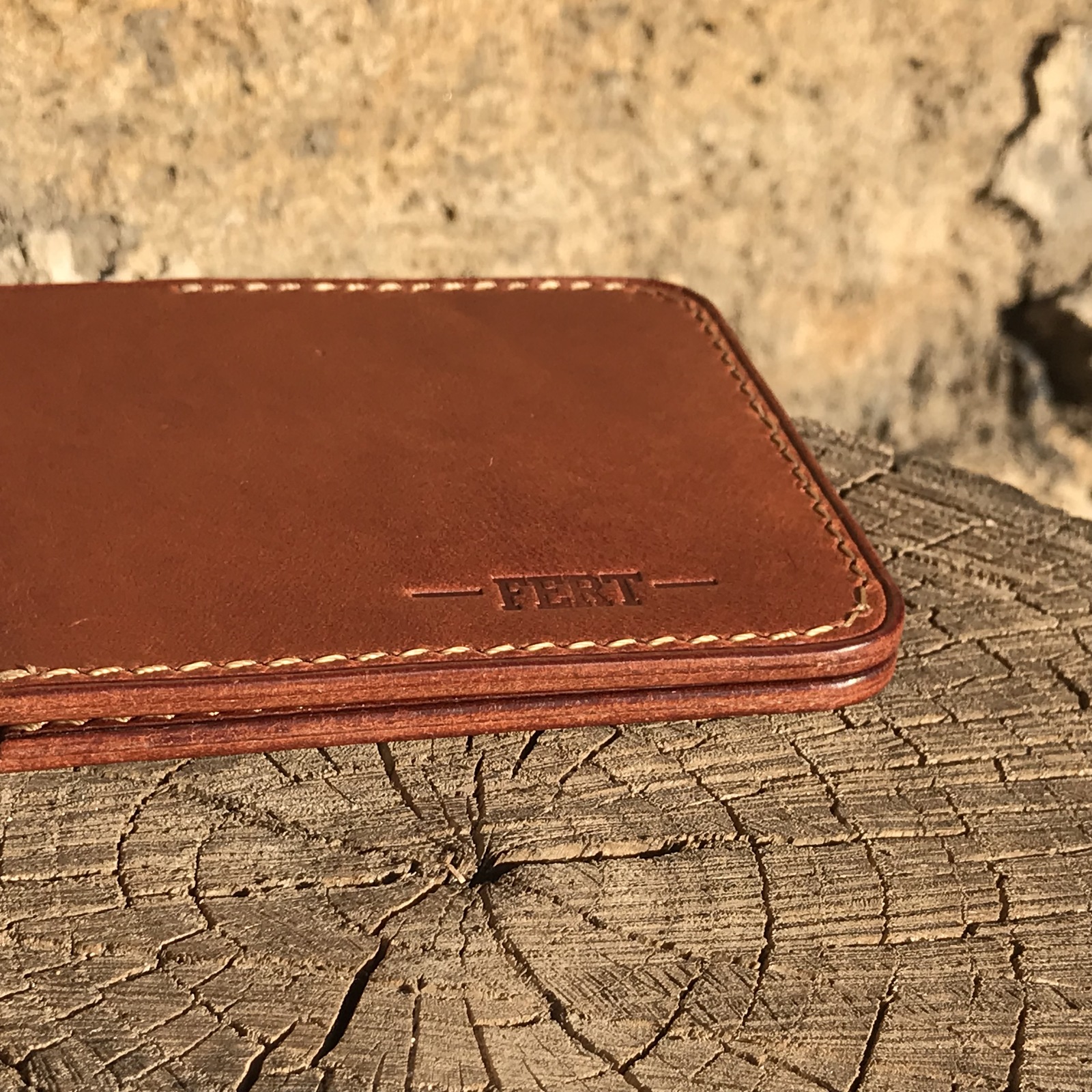 bill holder - My, Leather products, Hand seam, Leather craft, , , Longpost, Money clip