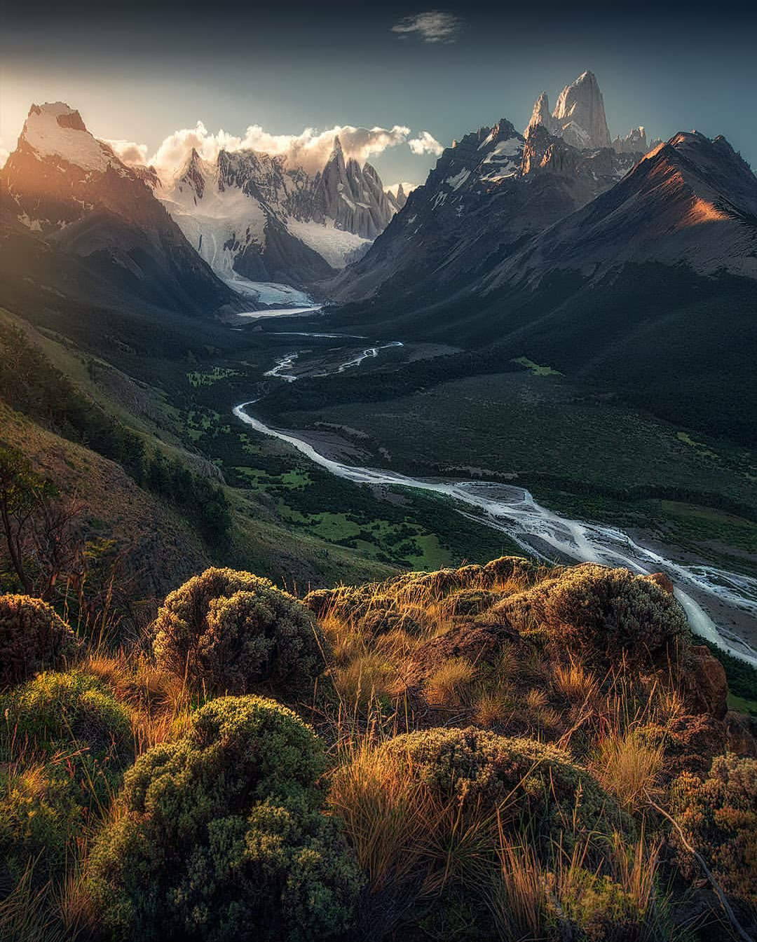 Wonderful photo of mountains - Nature, The mountains, River, The photo, Argentina