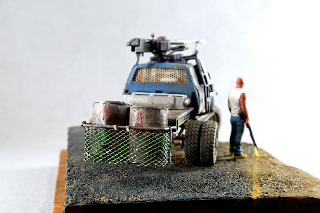 Miniature based on the movie Mad Max (Mad Max) - Crazy Max, Diorama, Miniature, Car modeling, Longpost