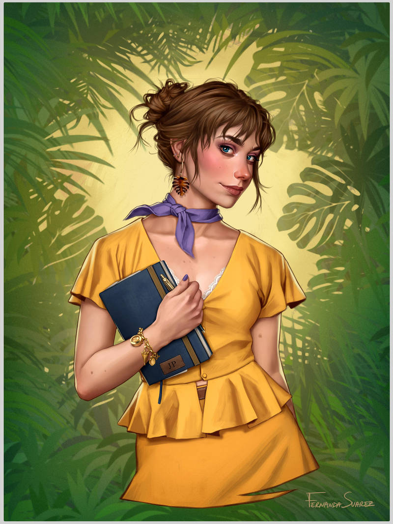 Miss Jane Porter - , Tarzan, Fernanda Suarez, Art, Drawing, Walt disney company