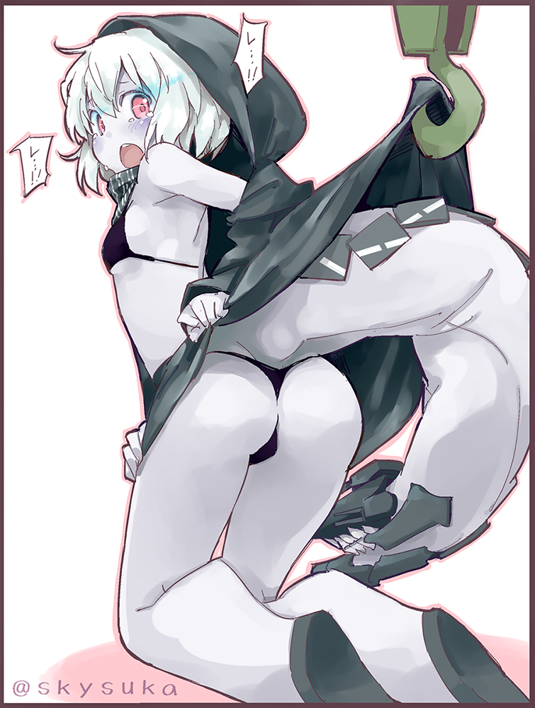 Re Class Battleship - NSFW, Kantai Collection, Re-Class Battleship, Abyssal, Этти, Трусы, Anime Art, Аниме, Арт