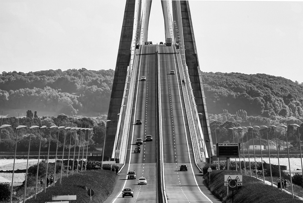 Norman Bridge. Pont de Normandy. - My, Bridge, Normandy, , France, Text, Longpost