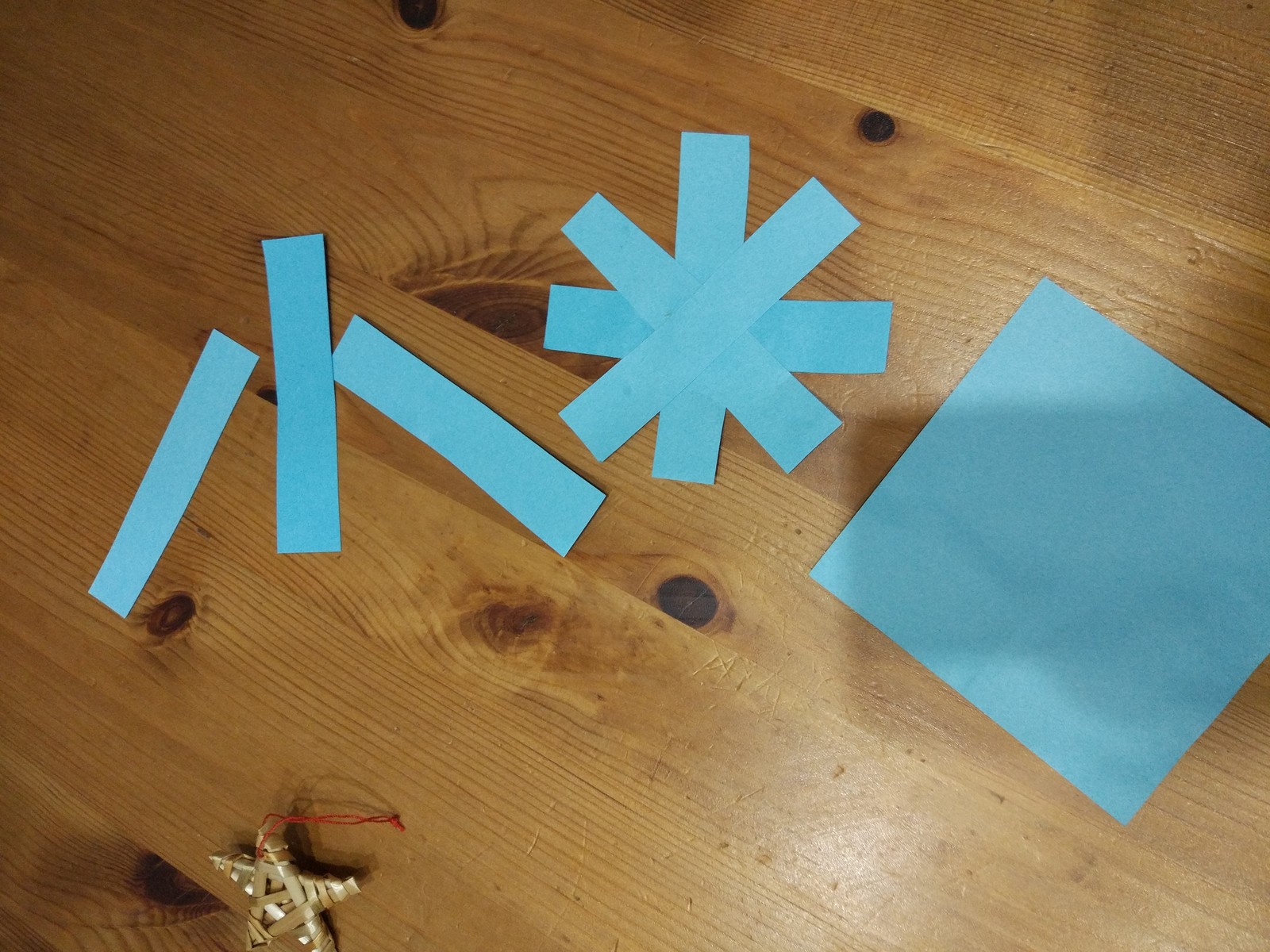 Forgotten counting sticks and the first snowflake - My, Children's creativity, Crafts, Poems, Snowflake, Longpost