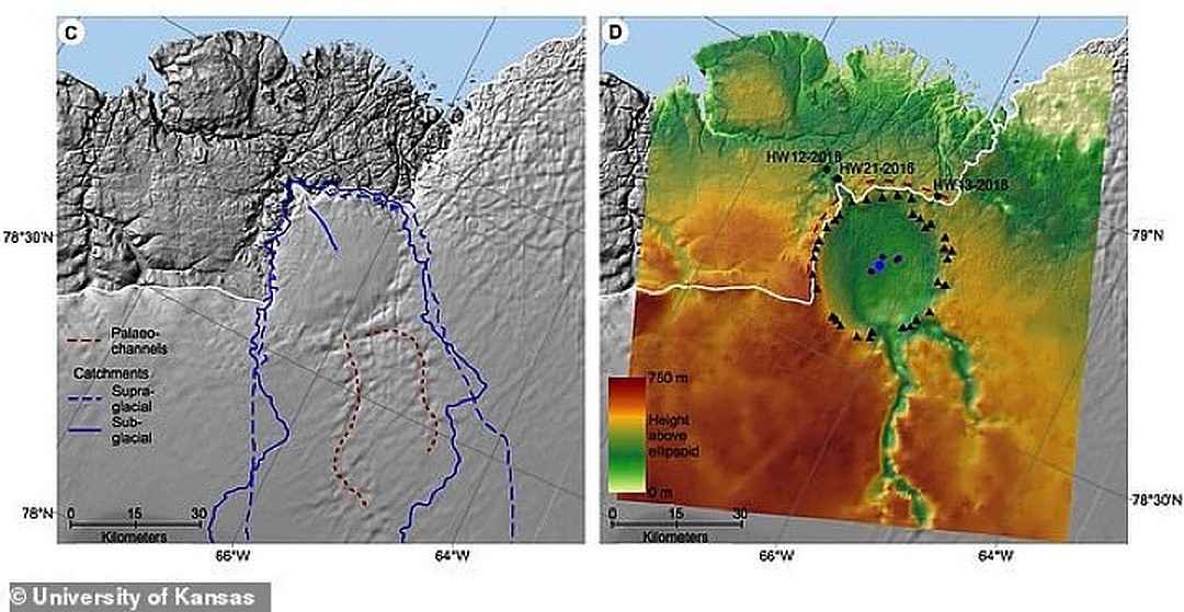 An asteroid punched a hole in Greenland with a diameter of 31 km - Find, Asteroid, Crater, Video, Longpost