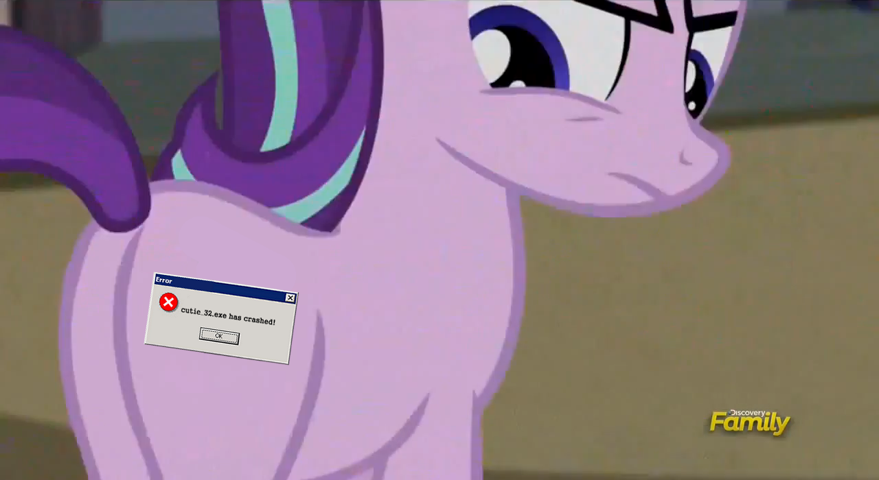 *bdyn* - My little pony, Starlight Glimmer, Cutie Mark, Windows, Error