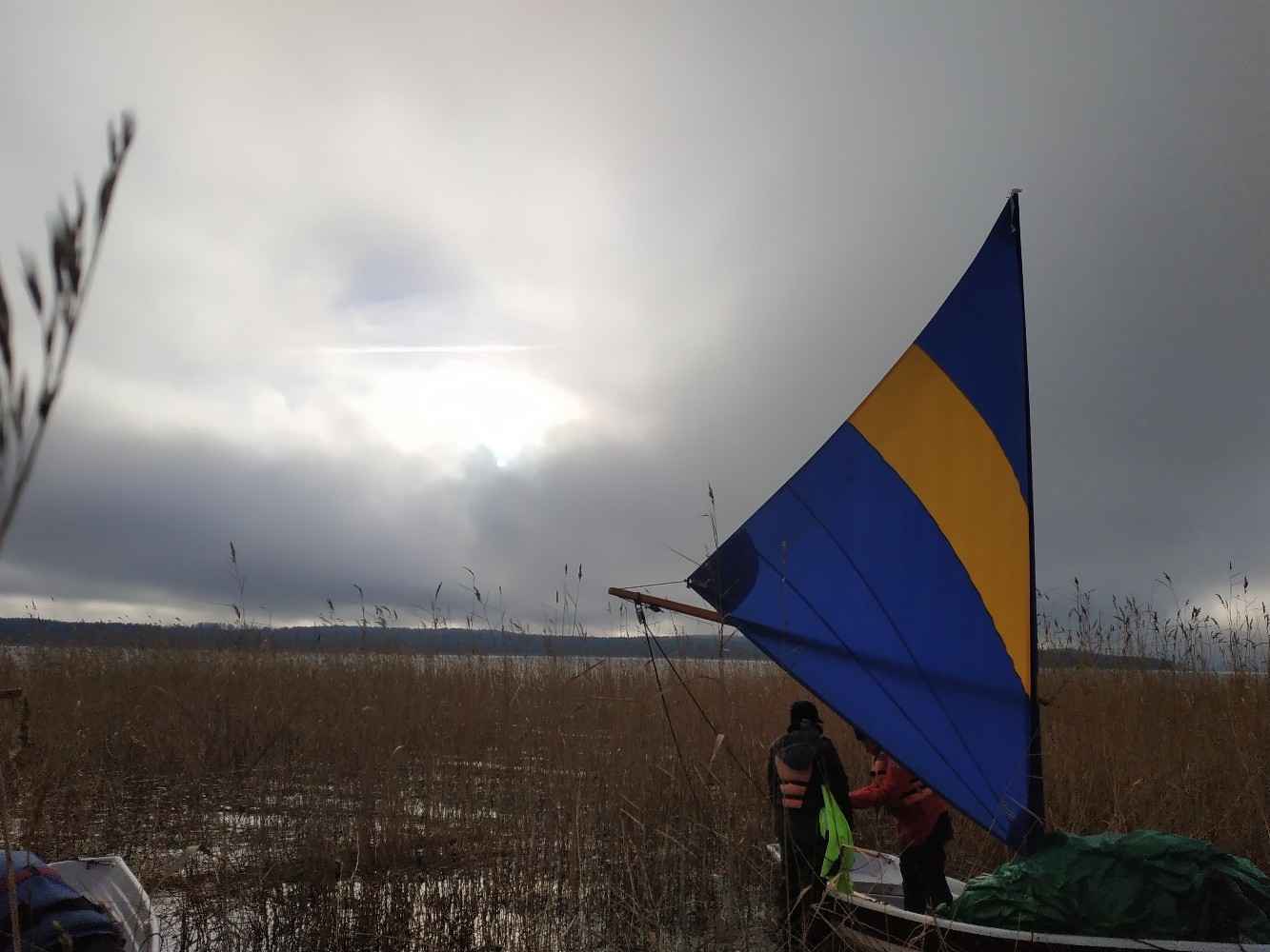 How we searched for the Sun Stone - My, Longpost, Travels, Hike, Vuoksi, Sail, A boat, Story, Tourism, Reeds, Video