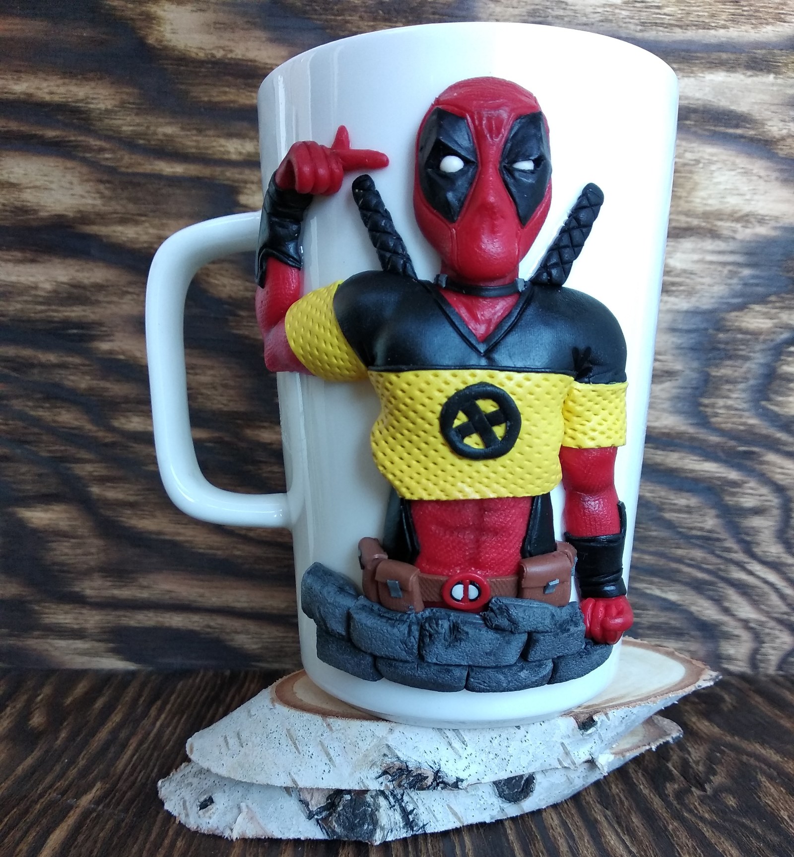 First post..! - My, Polymer clay, , Pig, Deadpool, Longpost