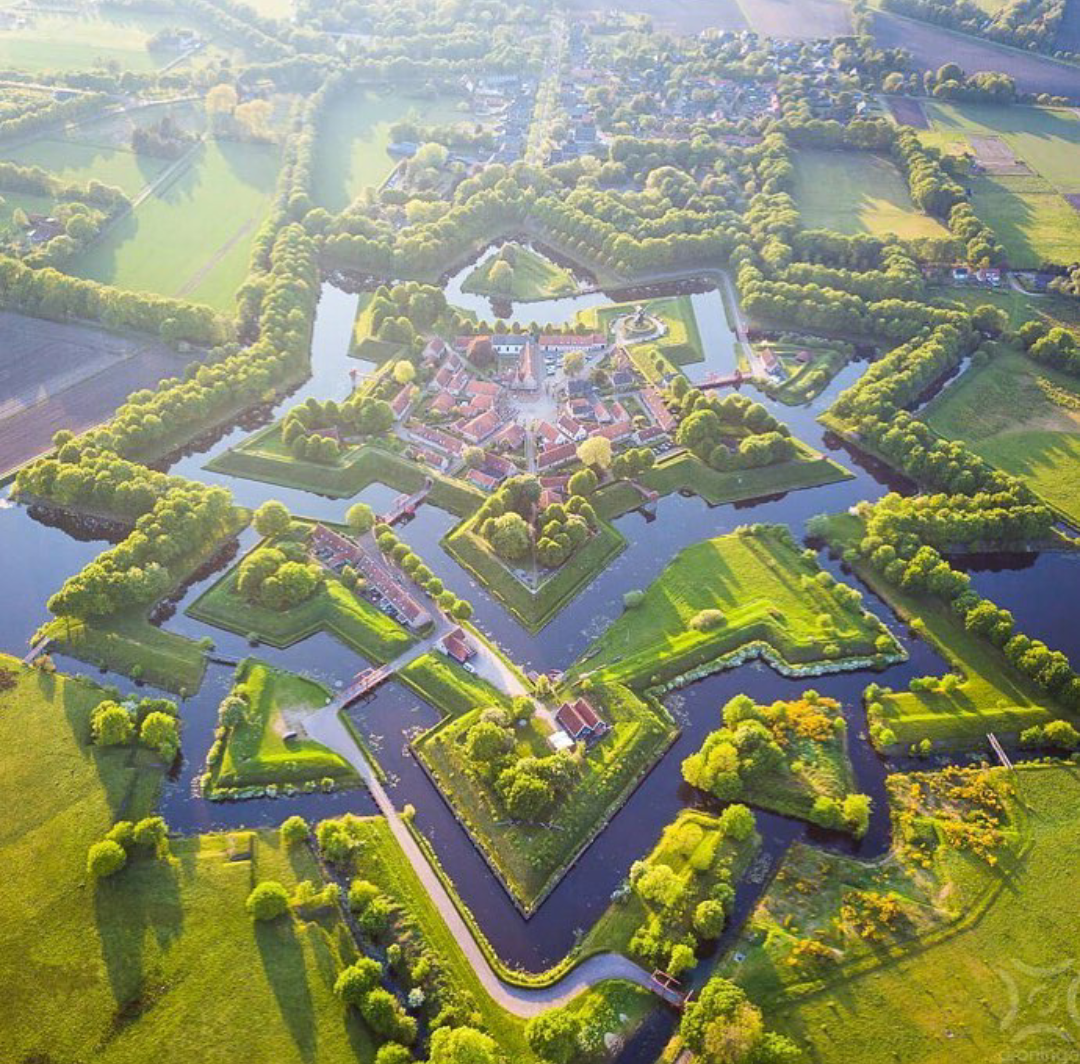 Fort Baurtange is a star-shaped fort in the village of Baurtang, in the province of Groningen, the Netherlands. - Story, Interesting, Informative, Fort, The photo, beauty, Netherlands, Nature, Netherlands (Holland)