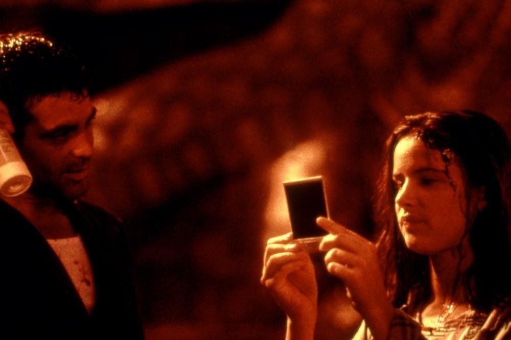 Photos from the filming of the film From Dusk Till Dawn 1995 - The photo, Movies, From dusk to dawn, George Clooney, Robert Rodriguez, Quentin Tarantino, Salma Hayek, Longpost