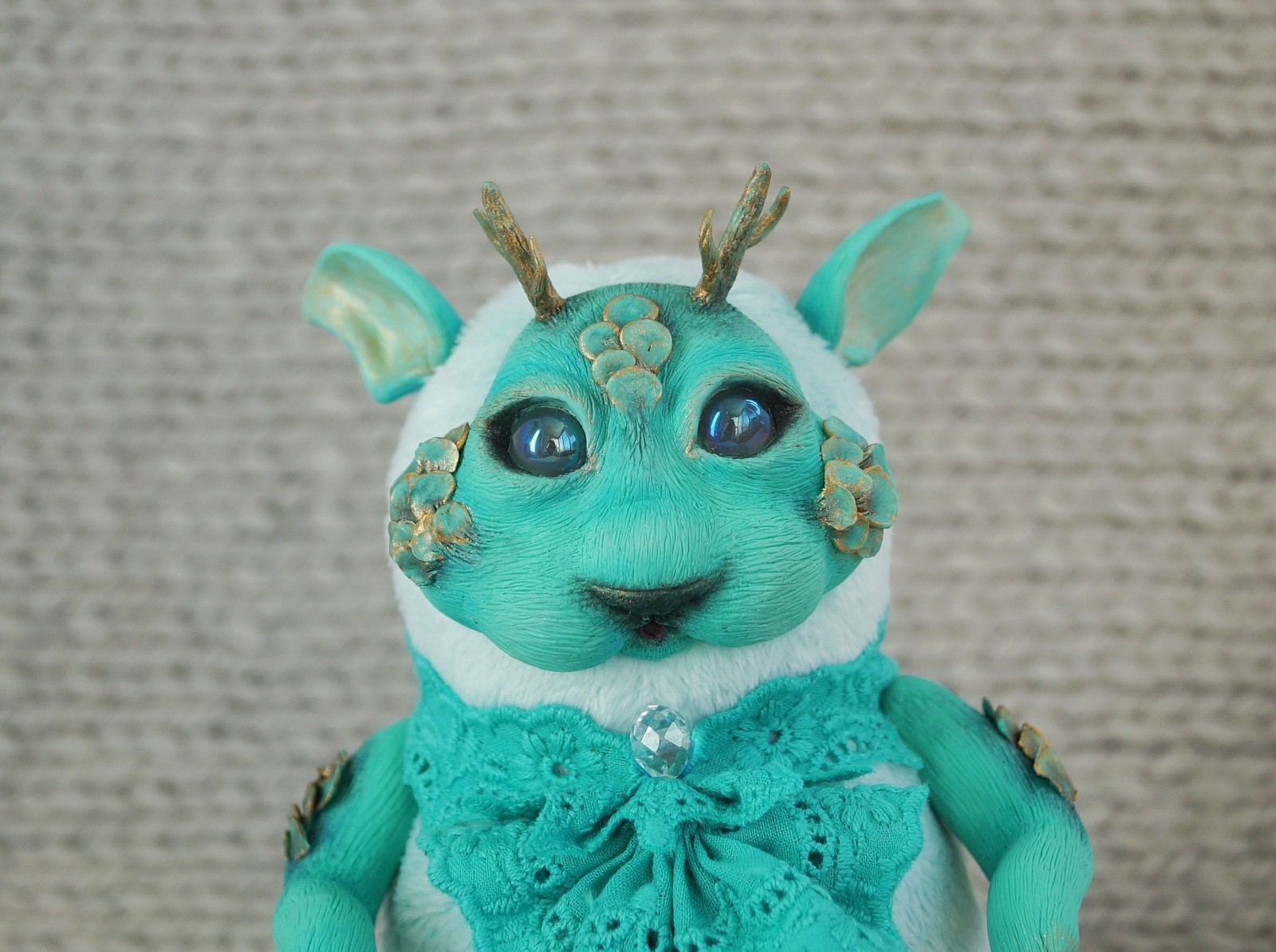 Moon Lake Keeper - My, Creation, Milota, Author's toy, Needlework without process, Needlework, Longpost