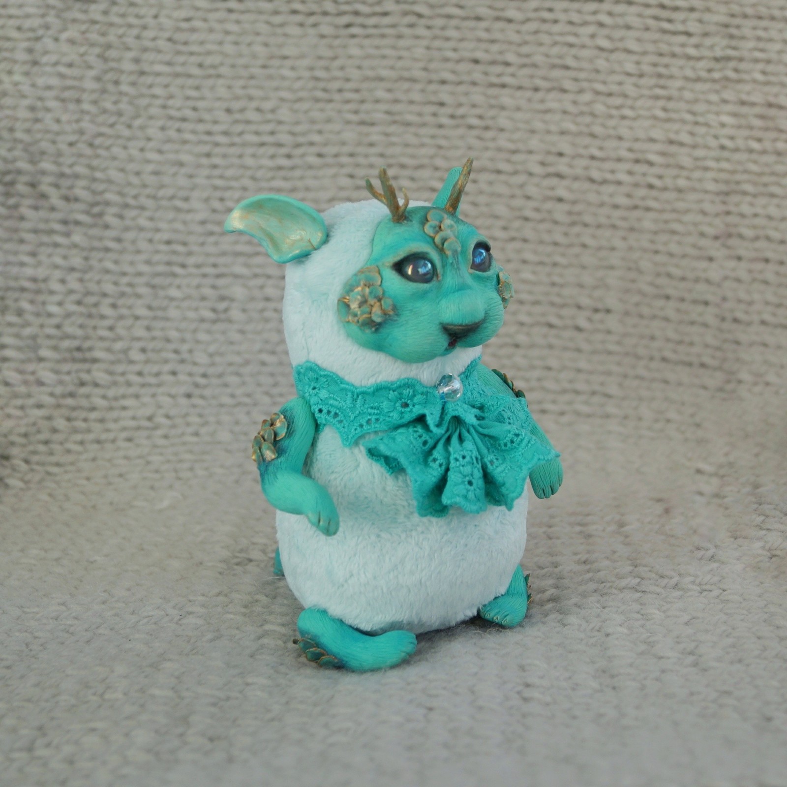 Moon Lake Keeper - My, Creation, Milota, Author's toy, Needlework without process, Needlework, Longpost