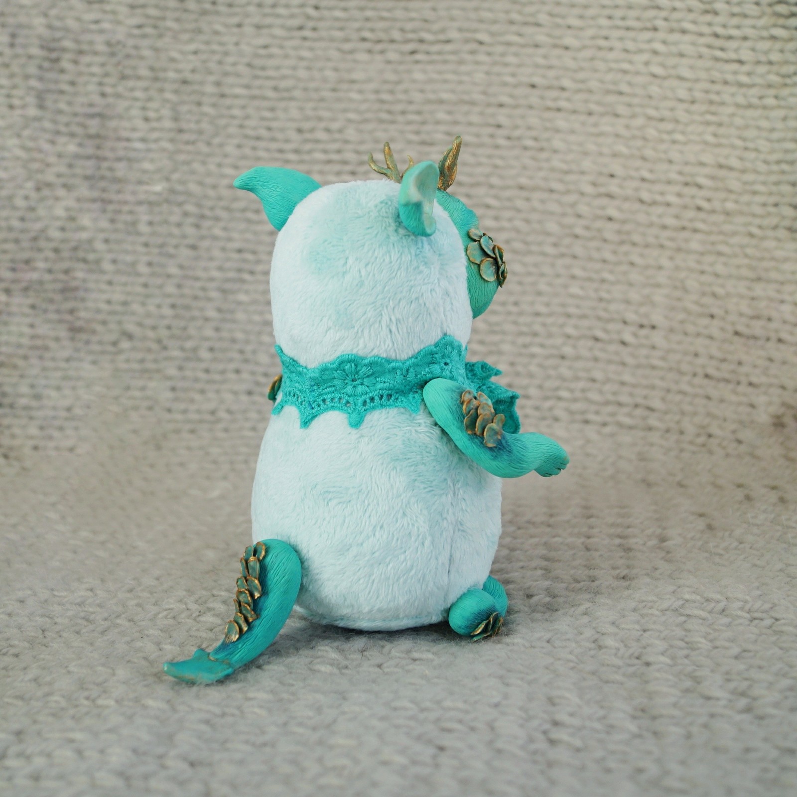 Moon Lake Keeper - My, Creation, Milota, Author's toy, Needlework without process, Needlework, Longpost