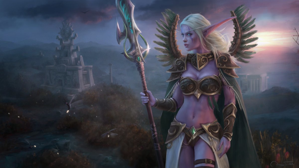 Night Elf Warden by Jorsch - World of warcraft, Wow, Warcraft, Blizzard, Game art, Art, Jorsch