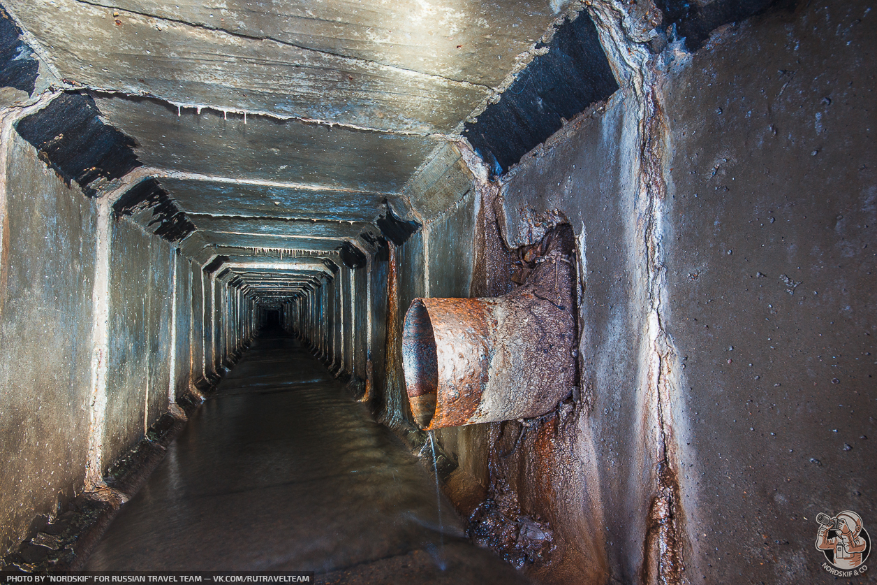 Almost a location from Stalker Or an underground river with burning fluff - My, Abandoned, Underground River, Longpost