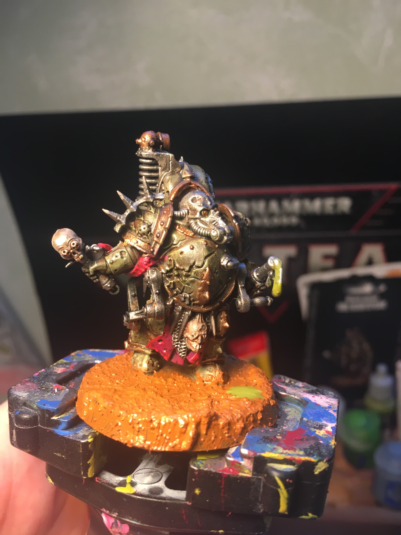 Rotbearer - My, Warhammer 40k, Painting miniatures, Death guard, Longpost