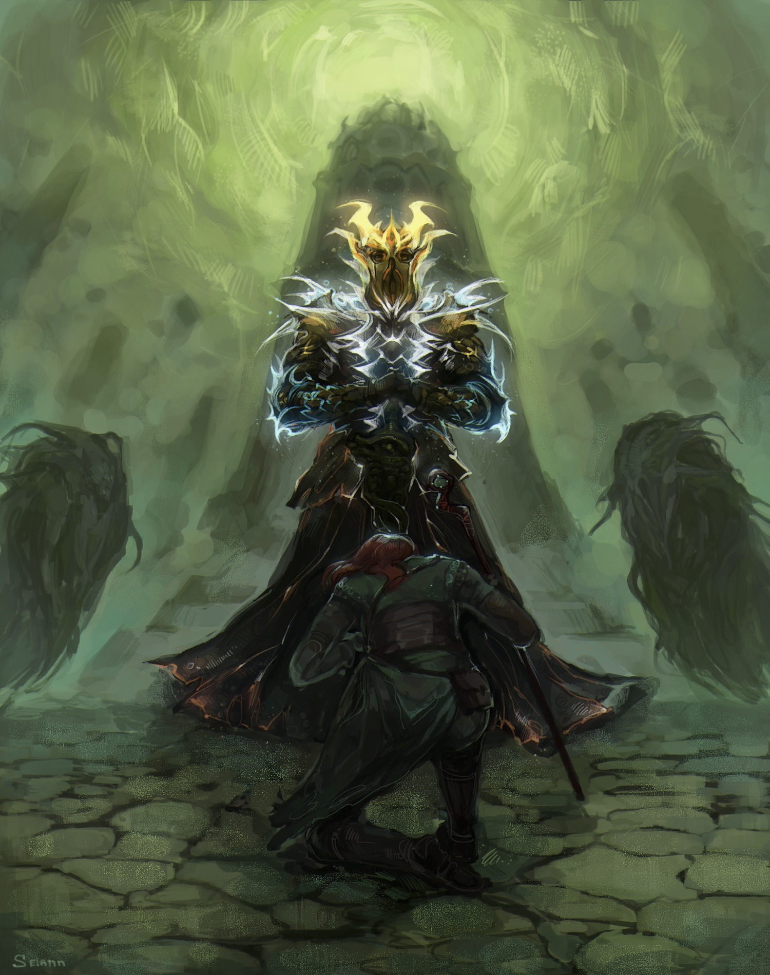 First Dragonborn - The elder scrolls, Skyrim, Miraak, Art, Games, Computer games