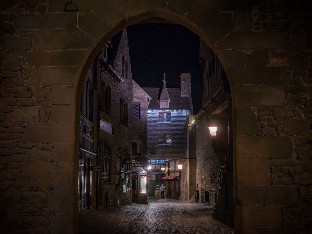 Entrance. Or exit. Mont Saint Michel. Normandy - Normandy, Mont Saint Michel, , The photo