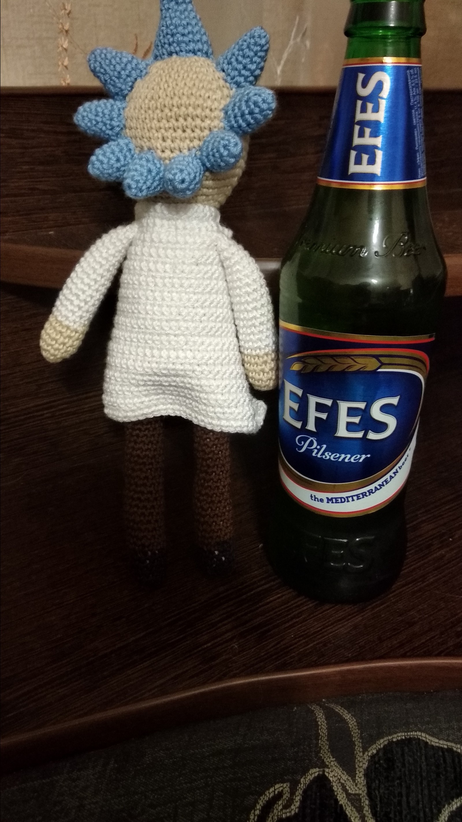 Rick Sanchez - My, Crochet, Knitted toys, Rick Sanchez, Rick and Morty, Longpost