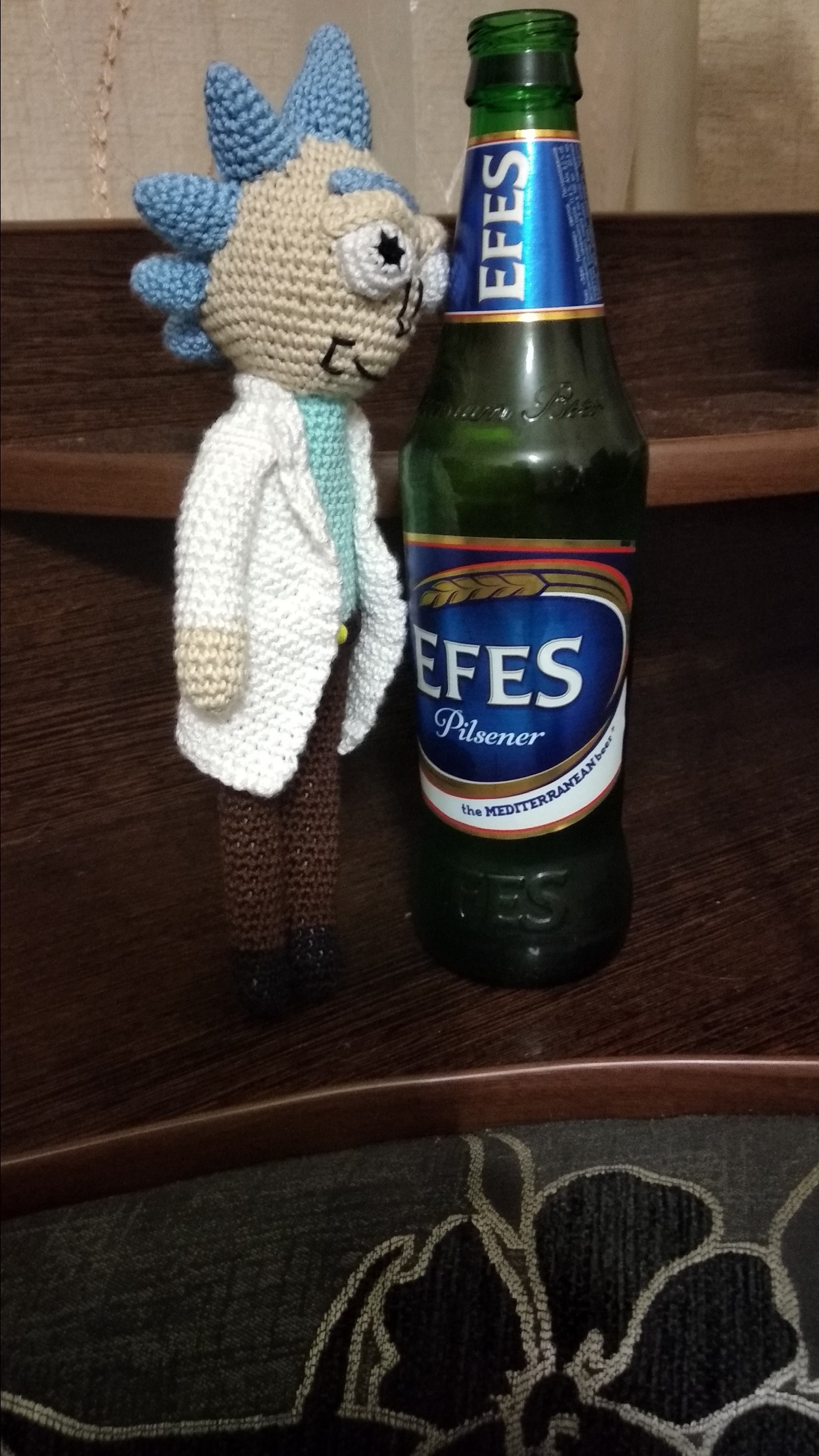 Rick Sanchez - My, Crochet, Knitted toys, Rick Sanchez, Rick and Morty, Longpost