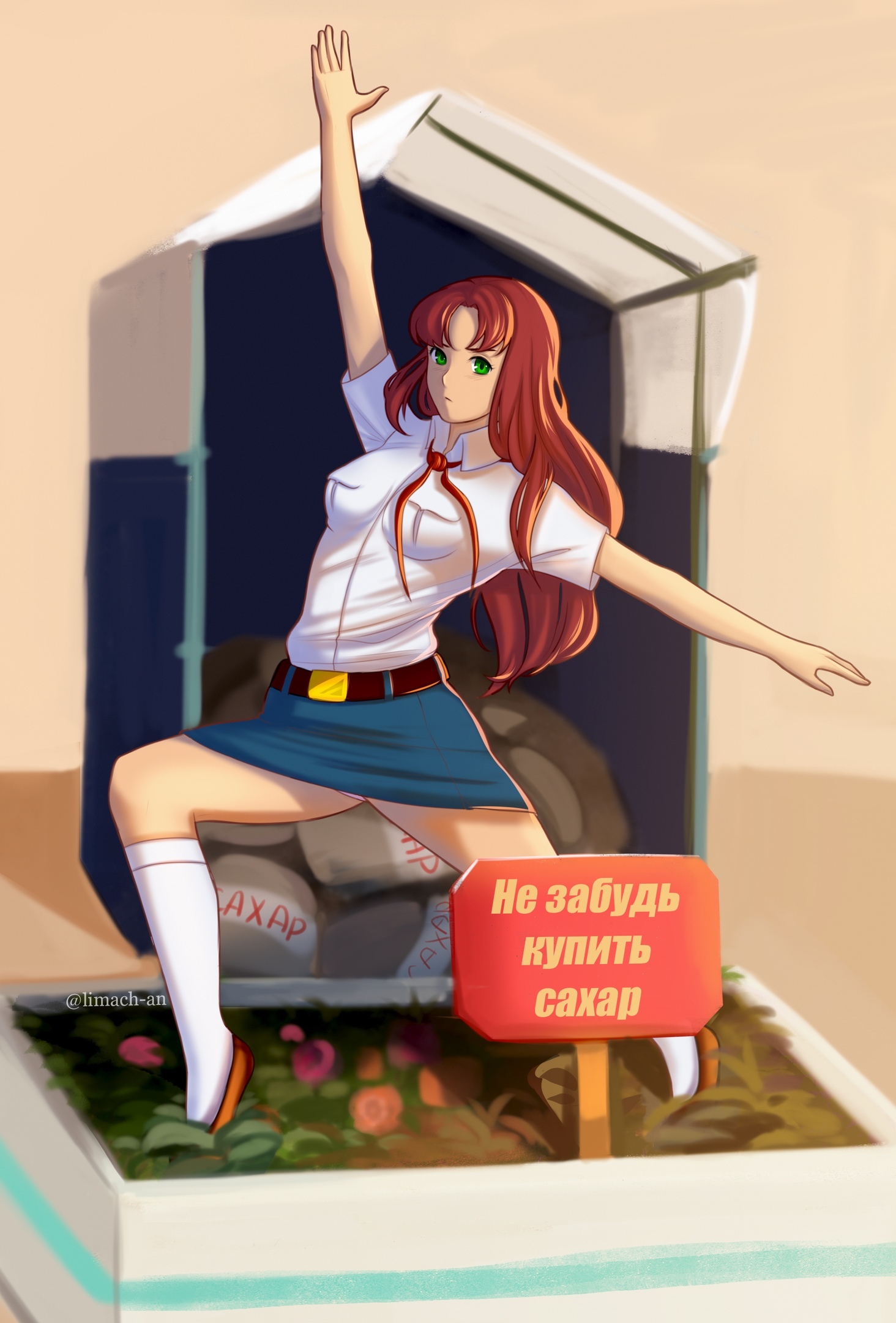 Sugar jokes are forever - Endless summer, Visual novel, Olga Dmitrievna, Art, 