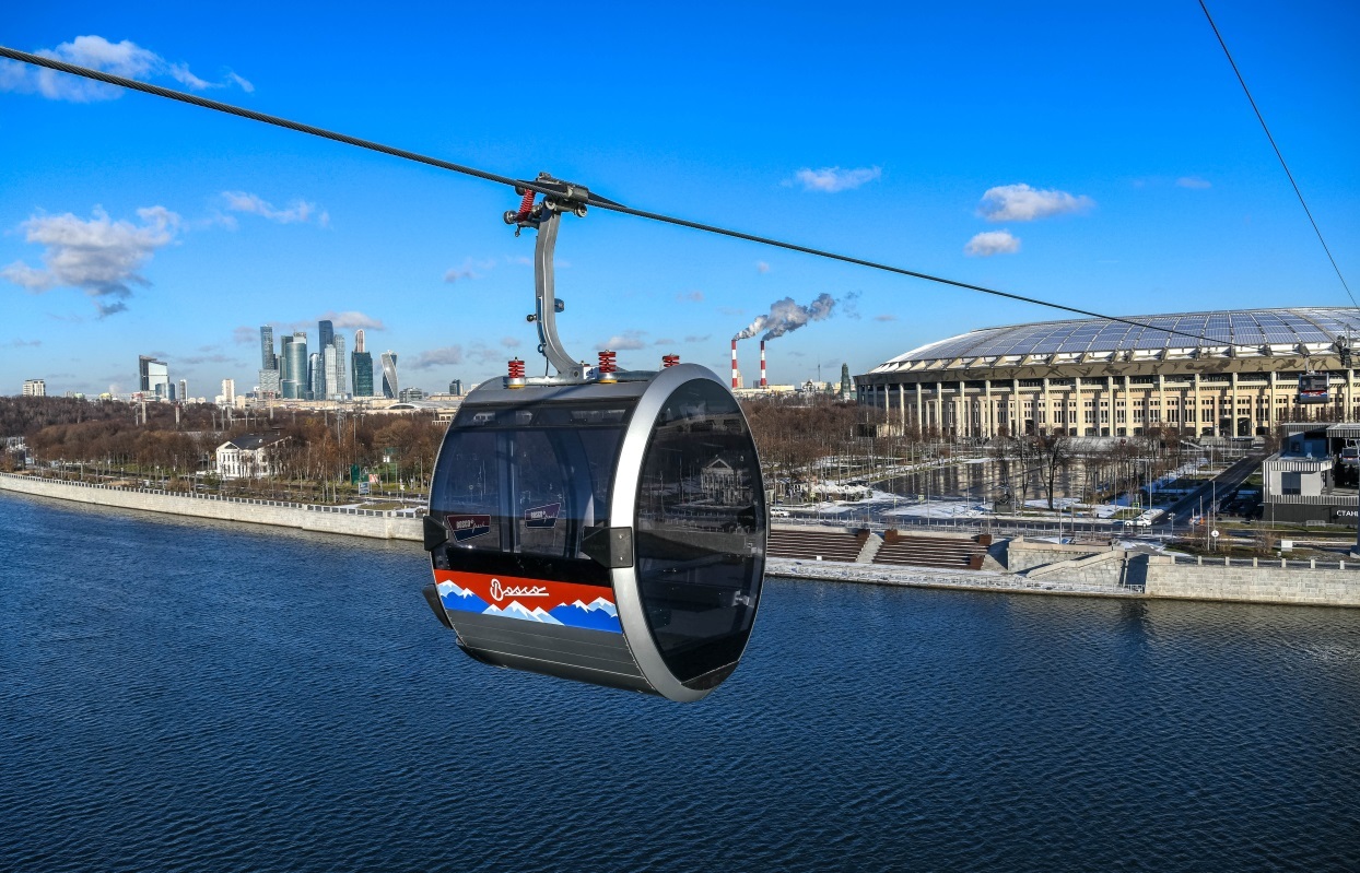 The cable car was opened in Moscow. The first month is free! - Moscow, Cable car, Is free, Longpost