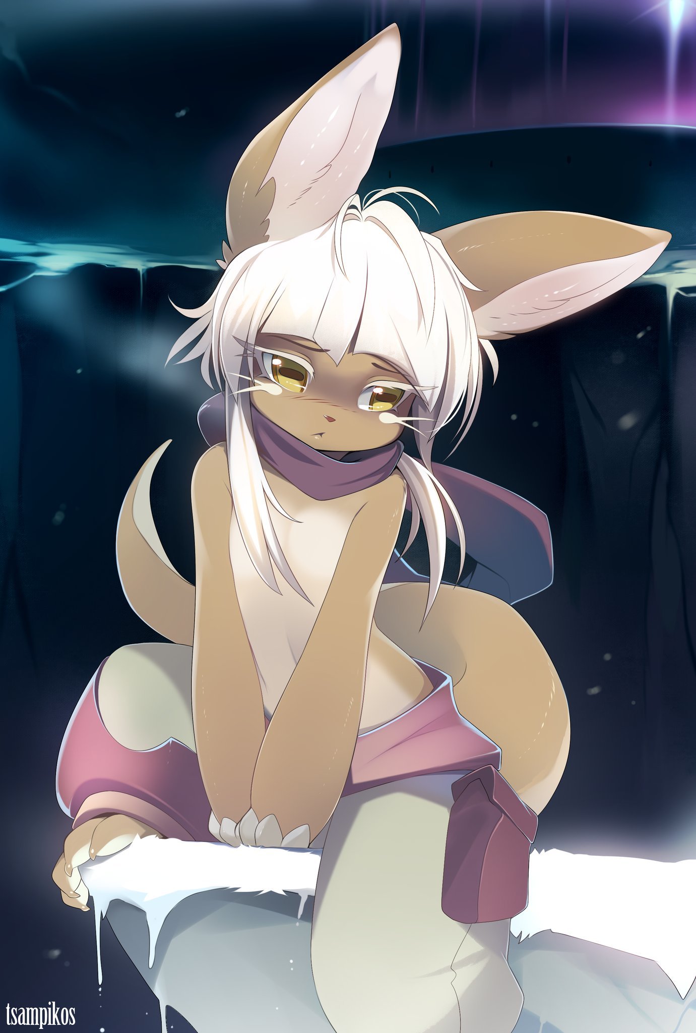 Nanachi - Furry, Anime, Made in abyss, Nanachi, Art, Tsampikos