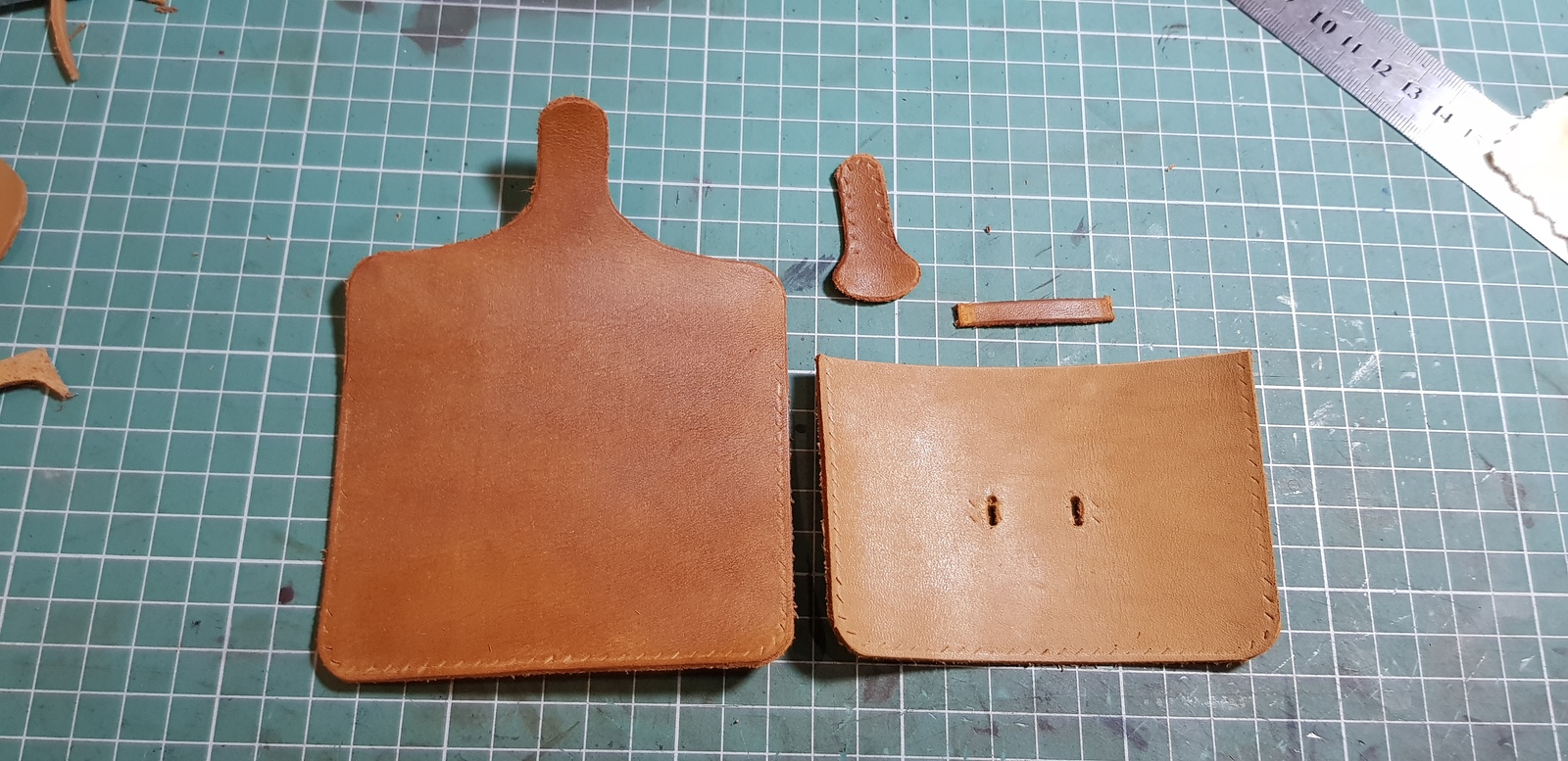 Business card holder made of leather, with the process of creation. - My, Needlework with process, Longpost, Handmade, A7, Handmade, How is it done, Cardholder, Holder