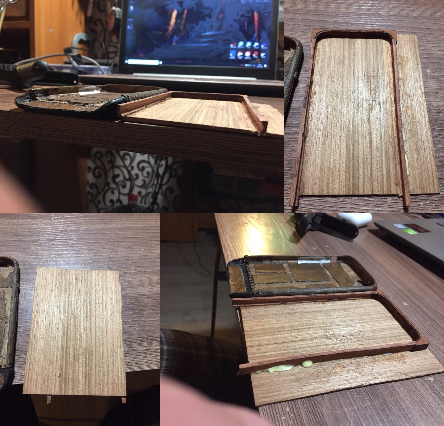 Wooden phone case - My, Wood products, Homemade, Longpost, With your own hands, Case for phone