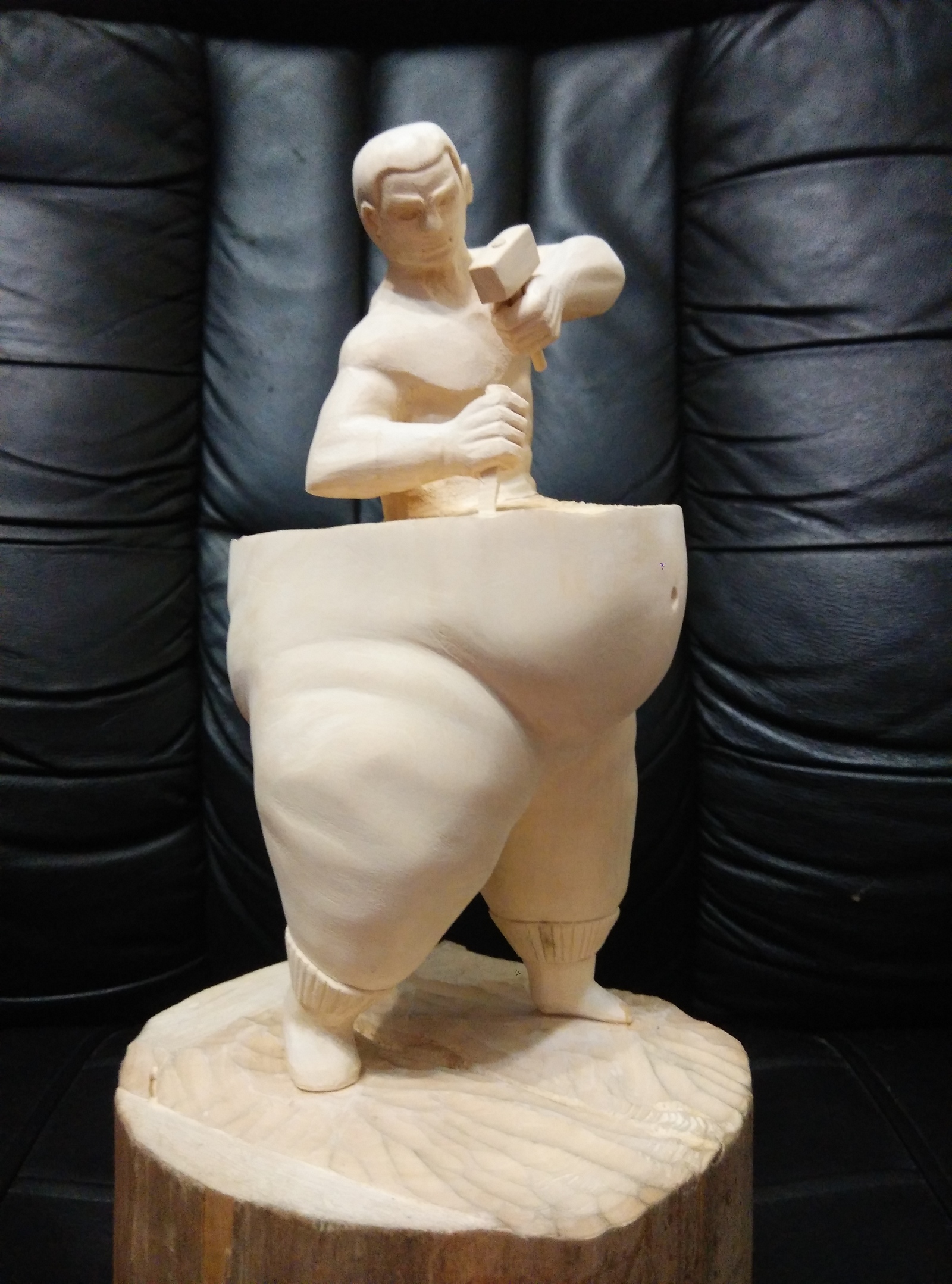 Athlete - My, Wood carving, Crafts, Thread, With your own hands, Needlework, Handmade, Longpost