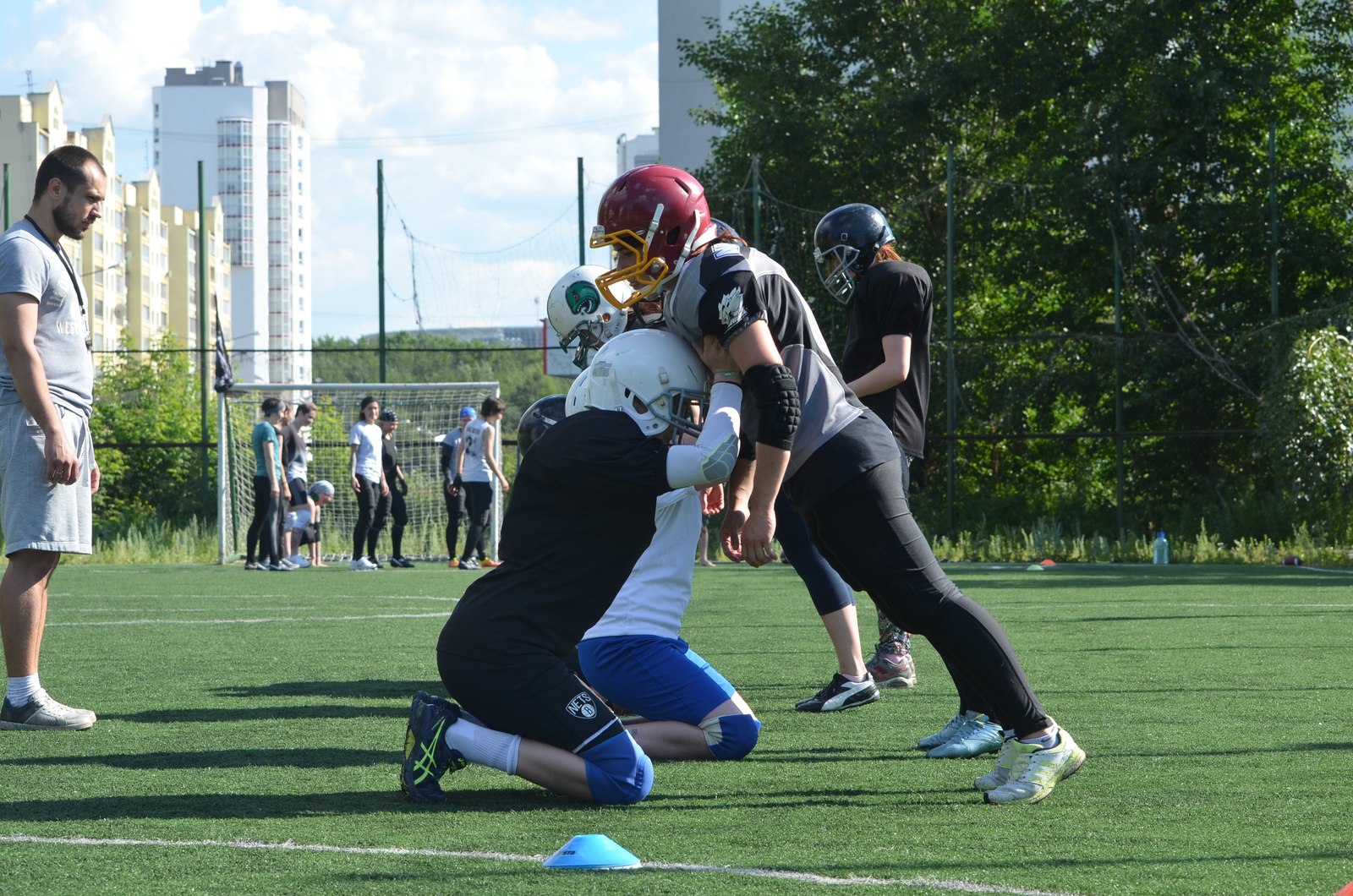 American football open training in Yekaterinburg - My, American football, Women's American Football, Yekaterinburg, Sport, Longpost