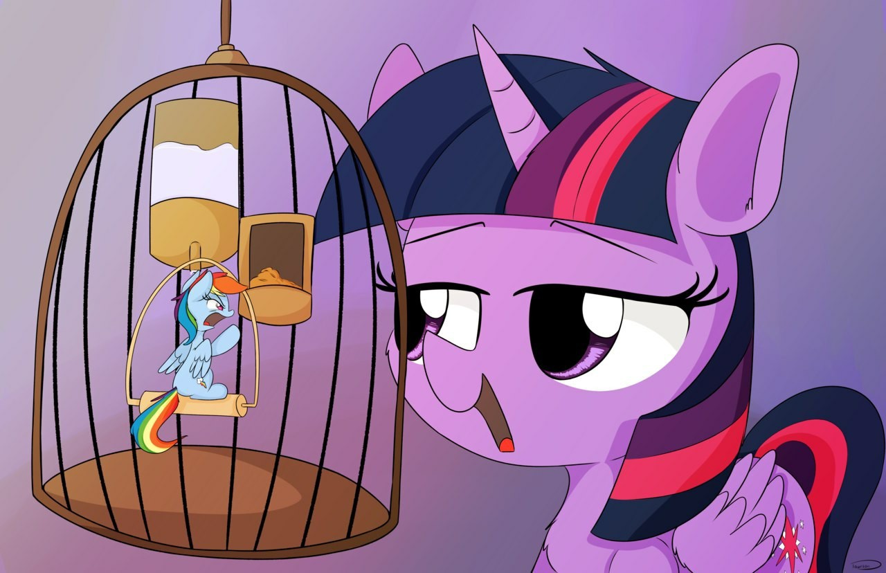 Chick-chirp! - My little pony, Twilight sparkle, Rainbow dash