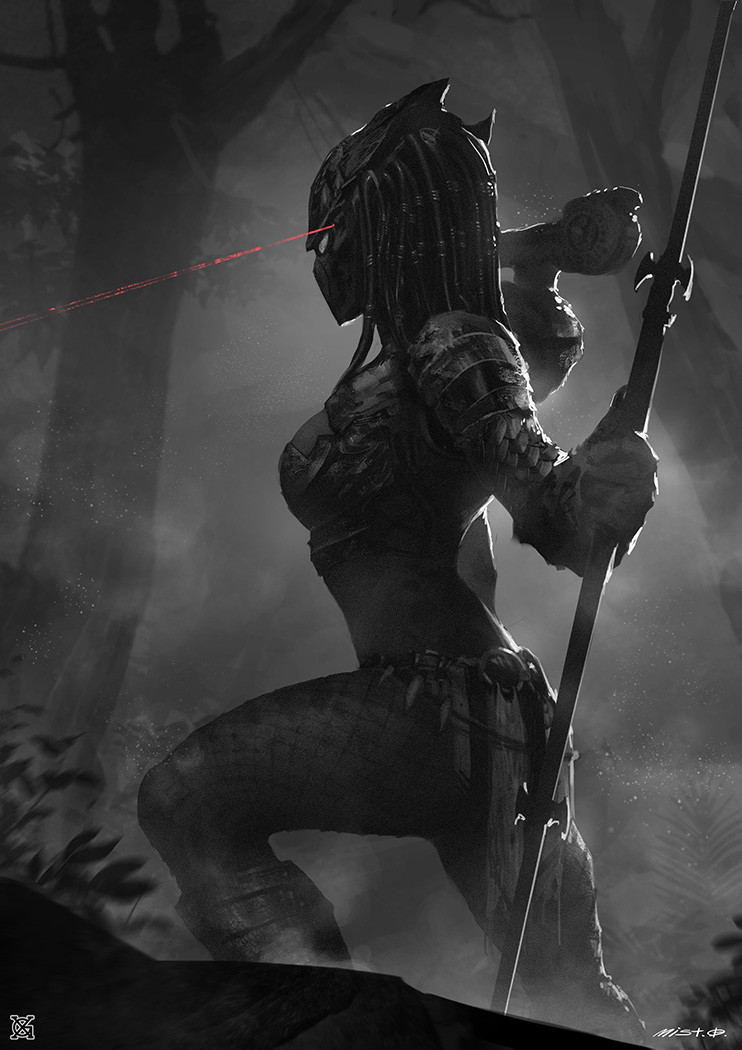 Predator. - Art, Mist XG, Predator, Rule 63, Longpost