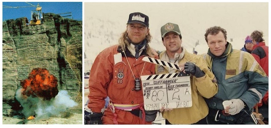 Cliffhanger 1993 (behind the scenes) - Movies, Behind the scenes, Боевики, 90th, VHS, Filming, The mountains, Longpost, Sylvester Stallone